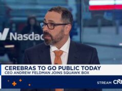 Cerebras quase dobra na estreia na Nasdaq, superando US$ 100 bilhões em capitalização de mercado após IPO de grande sucesso