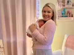 A secretária de imprensa da Casa Branca, Karoline Leavitt, anuncia o nascimento de sua filha Viviana
