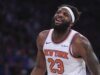 Relatórios: Knicks C Mitchell Robinson quebra o mindinho, standing para as finais não está claro