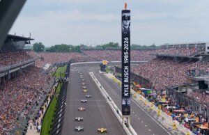 Organizadores e fãs prestam homenagem a Kyle Busch na Indy 500, Coca-Cola 600