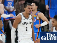 Victor Wembanyama lidera o Spurs em ambas as pontas na derrota do Thunder no jogo 4