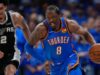 Jalen Williams, do Thunder, fora do jogo 7 contra o Spurs