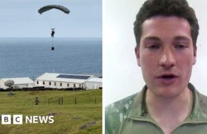 Assistir: Soldado saltando de paraquedas em ilha remota para levar ajuda contra hantavírus