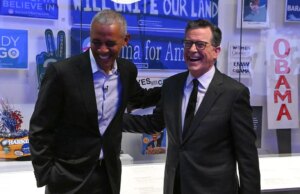 Kennedy bate o martelo sobre os ‘melhores amigos’ Colbert e Obama, sugere que o casal deveria ‘arrumar um quarto de motel’