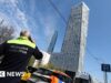Drone ucraniano atinge arranha-céu de luxo em Moscou antes das comemorações do Dia da Vitória
