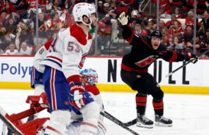 Canadiens ficam aquém na derrota empatada em série para o Hurricanes