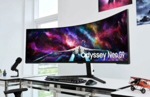 O gigante monitor de jogos Samsung Odyssey Neo G9 de 57 polegadas está à venda por US$ 600 de desconto
