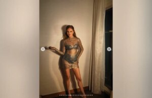 Kelsea Ballerini deslumbra com vestido metálico transparente que deixa pouco para a imaginação em novas fotos