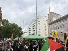 Londres: Homem detido após van ferir pedestre durante protestos contra remoção de bandeiras em Birmingham