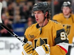 A estrela do Vegas Golden Knights, Mitch Marner, está fazendo a coisa mais engraçada de todos os tempos com a explosão da pós-temporada