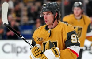 A estrela do Vegas Golden Knights, Mitch Marner, está fazendo a coisa mais engraçada de todos os tempos com a explosão da pós-temporada
