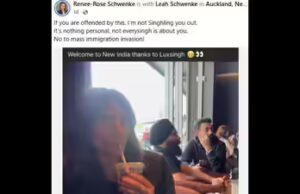 Não foi racista: mulher da Nova Zelândia diz que a polícia foi à sua casa para postar no Fb ‘Bem-vindo à Nova Índia’