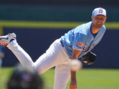 Max Scherzer, do Blue Jays, lança três entradas sem gols no primeiro início de reabilitação