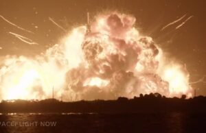 O foguete New Glenn da Blue Origin explode na plataforma durante o teste; Jeff Bezos promete reconstruir