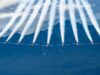 Levez les yeux ce soir! Os Snowbirds sobreviveram ao centro da cidade de Montreal antes da festa dos Canadiens
