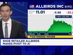 Allbirds continua o pivô da IA com mudança de nome e contratação de CEO, fazendo as ações dispararem
