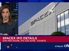 SpaceX tem como meta preço fixo de roadshow de IPO de US$ 135 com avaliação de US$ 1,75 trilhão, diz fonte