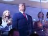 Trump vaiou ruidosamente no Madison Sq. Backyard antes do jogo da last da NBA entre Knicks e Spurs