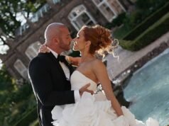 Blair Dreelan, do East 17, se casa com a noiva dançarina no native do casamento actual como parte de três cerimônias deslumbrantes