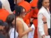 Kim Kardashian aborda aquele momento estranho em que ‘roubou’ a toalha de Kimi Antonelli no Grande Prêmio de Mônaco enquanto presenteia o motorista da Mercedes com uma toalha personalizada