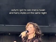 Os fãs de Shania Twain ficam horrorizados com sua roupa ‘lixo’ e seus movimentos de dança ‘arrepiantes’