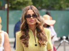 A ex-Missé Beqiri de Jake Corridor faz cara de corajosa para comparecer ao segundo dia de Wimbledon depois de dizer que está ‘assombrada’ pela separação após a morte dele