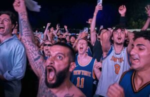 O caos reina enquanto a cidade de Nova York comemora o campeonato dos Knicks