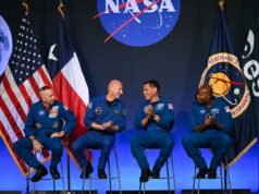 3 americanos e 1 italiano nomeados como tripulação do Artemis III