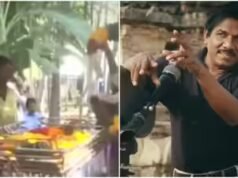 Os restos mortais de Bharathiraja chegam a Theni – VÍDEO