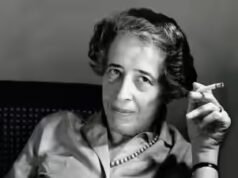 Citação do filósofo político da época: ‘A triste verdade é que a maior parte do mal é cometida por pessoas que nunca decidem ser boas ou más’ – Hannah Arendt