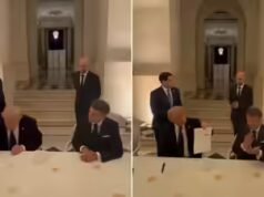 Assista: Trump assina acordo entre EUA e Irã durante jantar com Macron, diz que ‘isso não foi fácil’