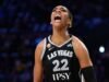 A’ja Wilson marca 33 pontos, Ases consegue 18 roubos de bola na vitória sobre Mercury