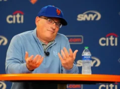 Dancing Mr. Met capturou perfeitamente o colapso do Mets em 2026