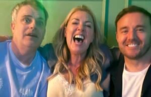 Alan Halsall, de Coronation Road, parece se despedir da co-estrela em fotos caóticas