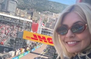 Holly Willoughby fala com Kim Kardashian depois de ser empurrada para fora do caminho ao vivo na Sky Sports activities no GP de Mônaco