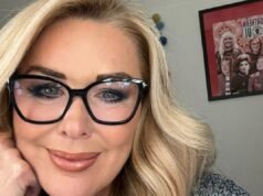 Claire Sweeney, de Coronation Avenue, apoia a co-estrela em um papel longe das pedras enquanto ela sai da novela ITV