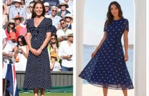 Encontrei um vestido de £ 34 semelhante ao look ultimate de Kate Middleton em Wimbledon 2022, de £ 1.335
