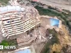 Imagens aéreas revelam destruição na costa da Venezuela
