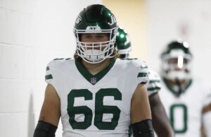 Relatório: Jets G Joe Tippmann assinando extensão de 4 anos