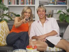 As estrelas do Strictly Come Dancing, Amy Dowden e Carlos Gu, juntam-se ao Movie star Gogglebox