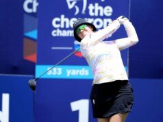 Madelene Sagstrom iniciou o US Girls’s Open enquanto estava grávida de 26 semanas