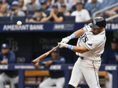 A rebatida de Jonathan Aranda fez com que Rays buscasse a vitória contra os Tigers cambaleantes