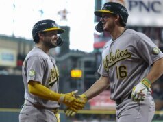 A’s dá uma prévia do futuro ao dar as boas-vindas aos Brewers em Las Vegas