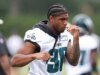 Eagles LB Jihaad Campbell fica em 11º lugar sem AJ Brown