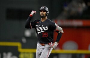 Byron Buxton, dos gêmeos, carrega o papel de Energizer Bunny para a revanche contra o Rangers