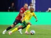 África do Sul se reúne para empatar com a República Tcheca no gol de Teboho Mokoena