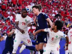 O gol madrugador de Ismael Saibar foi suficiente para o Marrocos derrotar a Escócia