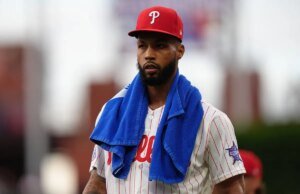 Cristopher Sanchez, de Phillies, se esforça para acabar com os piratas
