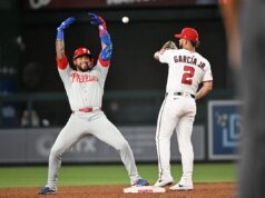 Para durar, Phillies explode em 8 corridas para atordoar os Nacionais