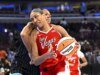 A estrela dos Aces, A’ja Wilson (tornozelo), estará fora da closing da Commissioner’s Cup